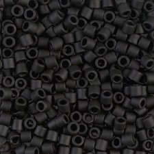 Miyuki delica beads 8/0 - Matted black DBL-310